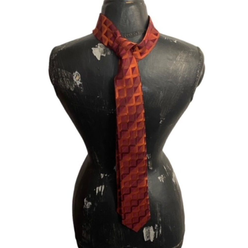 BCBG Attitude Red, Orange necktie